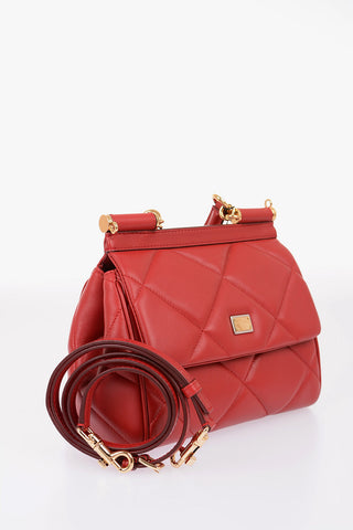 Quilted Leather Mini SICILY Top Handle Bag
