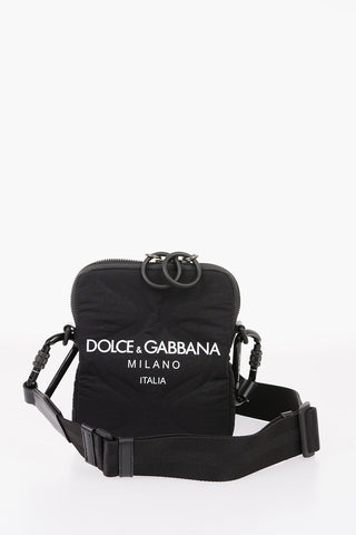 Logoed Messanger Bag with Leather Trimmings