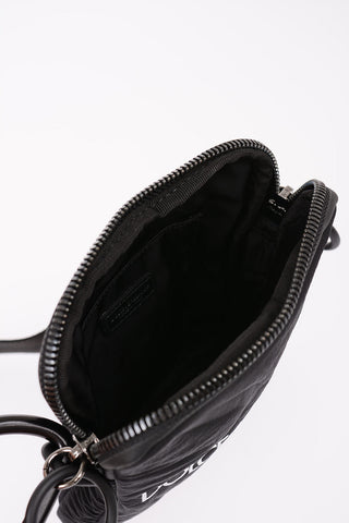 Logoed Messanger Bag with Leather Trimmings