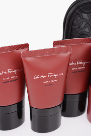 Leather SHOE CARE BEATY Clutch