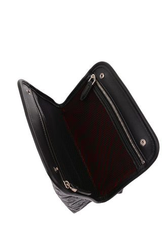 Leather SHOE CARE BEATY Clutch