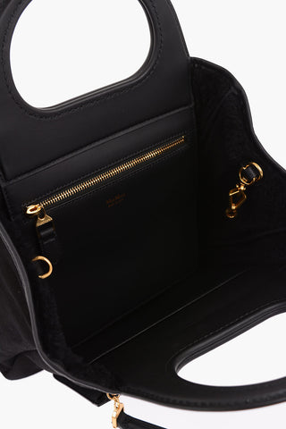 Shearling Outer Pocket Tote Bag