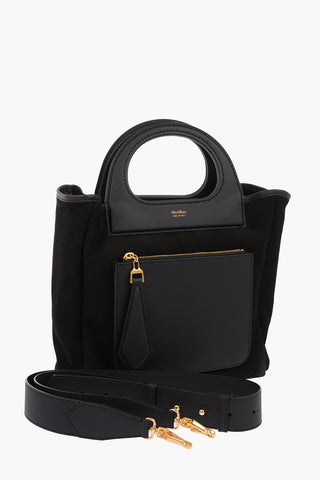 Shearling Outer Pocket Tote Bag