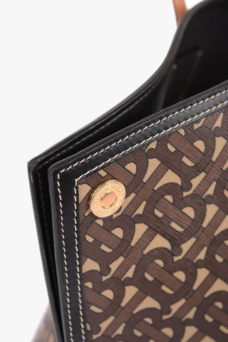 Monogra Faux-Leather SOCIETY Tote Bag 