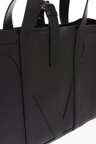 GARAVANI Leather Logoed Maxi Tote Bag