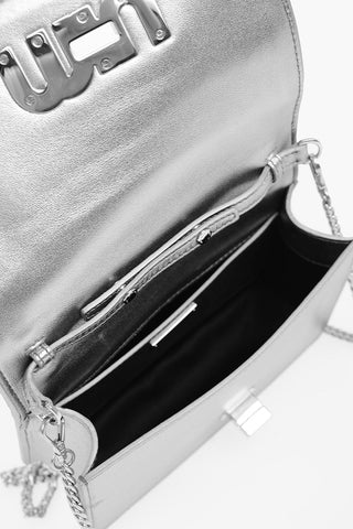 Borsa in Nappa Matelassè con Applicazione Gioiello