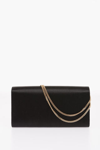Satin Jewel Closure BROCHE Baguette Bag