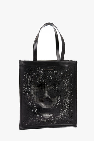 Leather Studded SKULL Tote Bag