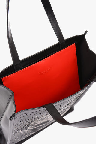 Leather Studded SKULL Tote Bag