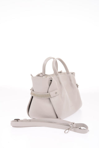 Leather CAMILLA Tote Bag with Jewel Details