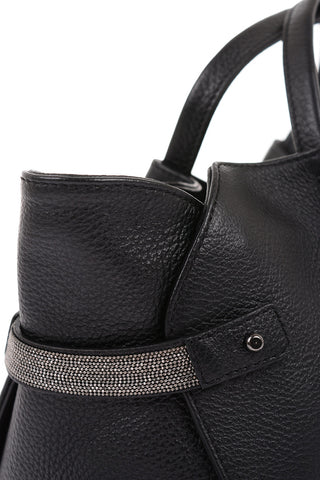 Borsa Tote CAMILLA in Pelle con Cinturino Gioiello