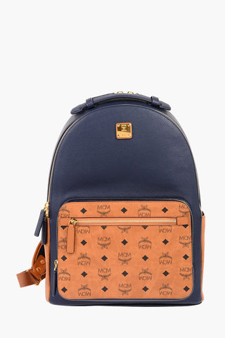 Monogram Leather Color Block Backpack