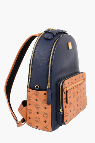 Monogram Leather Color Block Backpack