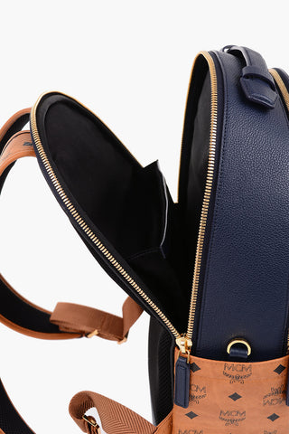 Monogram Leather Color Block Backpack