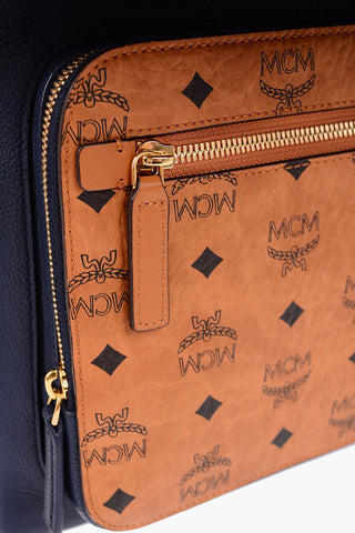 Monogram Leather Color Block Backpack