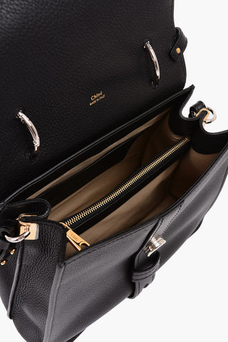 Borsa Top Handle in Pelle con Tracolla Removibile 
