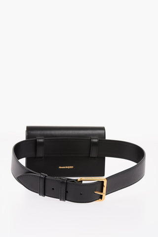 Leather Jewel Closure Bumbag