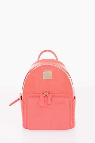 Lacquered Leatherr Removable Soulder Strap Mini Backpack