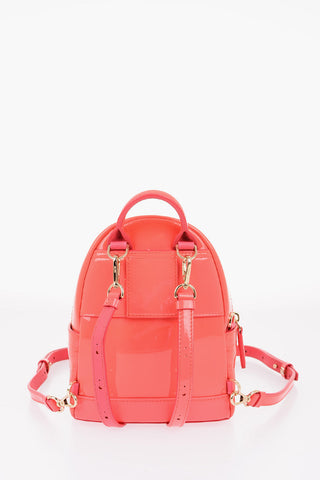 Lacquered Leatherr Removable Soulder Strap Mini Backpack