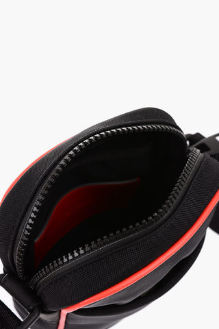 Leather Logoed Band Messanger Bag