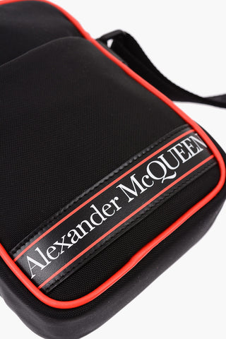 Leather Logoed Band Messanger Bag