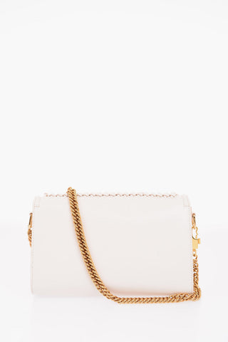 Leather Braided Detail Shoulder Bag