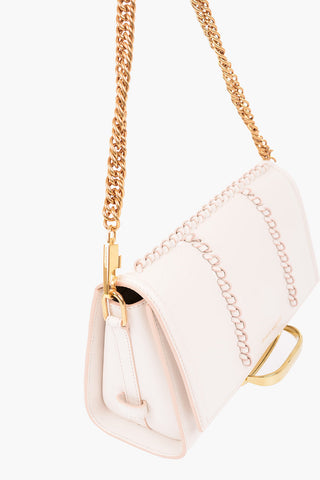 Leather Braided Detail Shoulder Bag