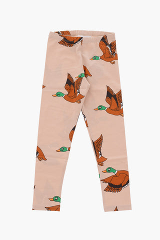 ducks printed stretch cotton leggings