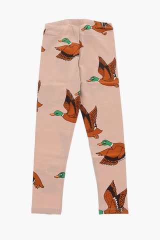 ducks printed stretch cotton leggings