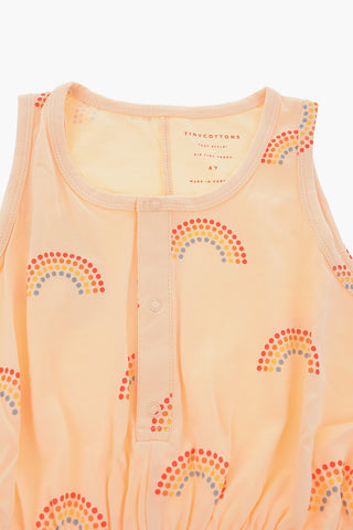 Rainbow printed sleeveless jumpsuit