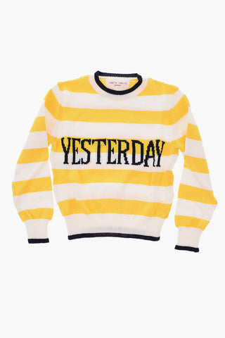 Striped crew-neck sweater