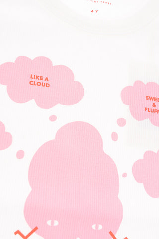 Ribbed SWEET & FLUFFY t-shirt
