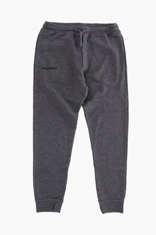 pantalone jogger in felpa con coulisse in vita