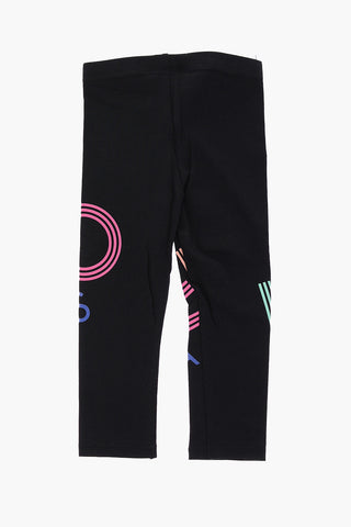 leggings in cotone stretch con stampa