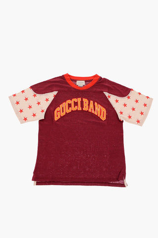 Embroidered flax t-shirt