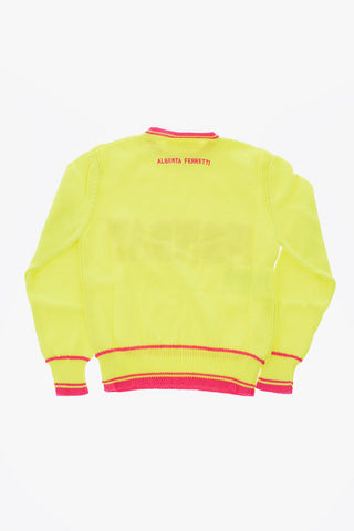Embroidered crew-neck sweater