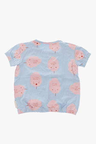 Candy floss printed crew-neck t-shirt