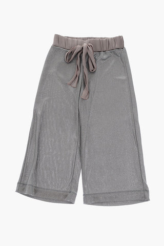 pantalone TABATA in lurex con coulisse in vita