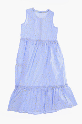 Striped shirtdress with rhinestone embellished