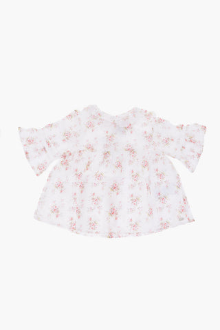 floral-print blouse