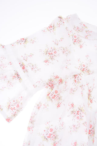 floral-print blouse