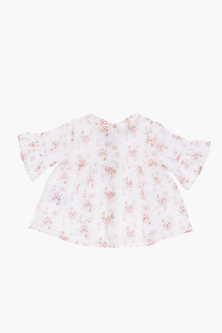 floral-print blouse