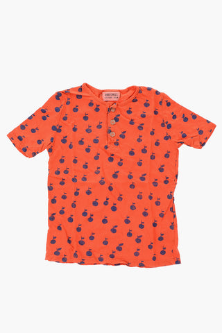 printed henley t-shirt