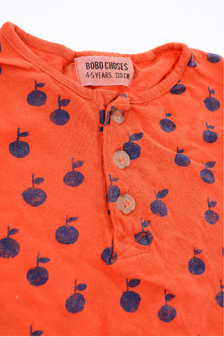 printed henley t-shirt