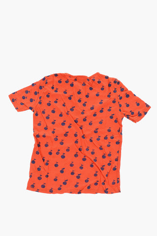 printed henley t-shirt