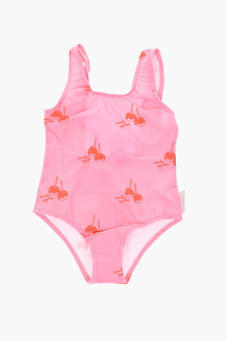 candy apples printed one piece swimsuit