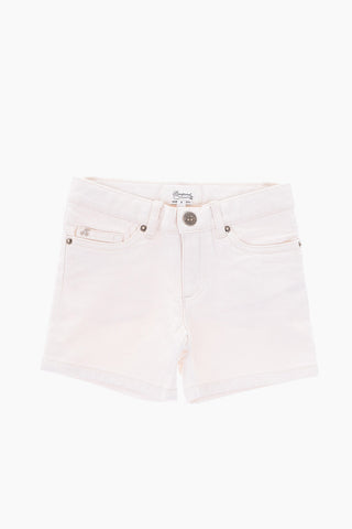 stretch denim shorts