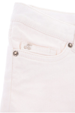 stretch denim shorts