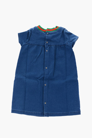 crew-neck short sleeve dress