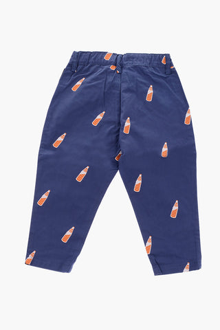 pantalone a una pince con stampa